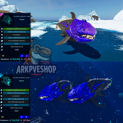 Dunkleosteus / Dunkleo - 362Max Level 5743weight Imprinted Underwater Farmer