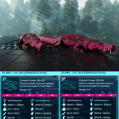 🏷️ Deinosuchus Max Level 362 🏷️