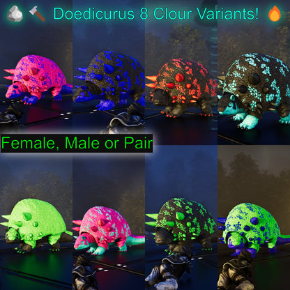 🏷️ Doedicurus / Doedi High Level and colour wariants! 945 Dmg Imprinted 🏷️