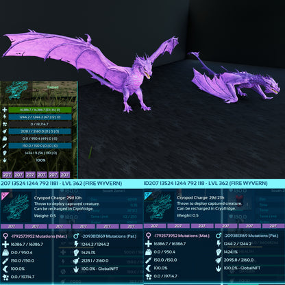 Fire Wyvern Max Level 362 / TOP STATS / Solids