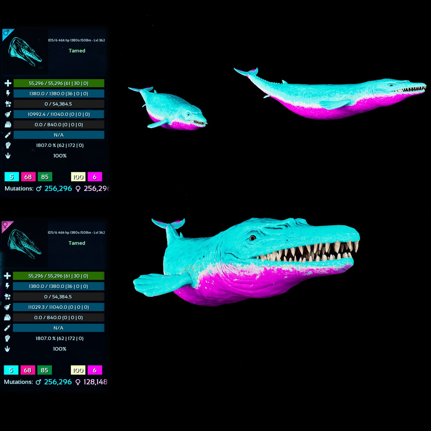 Basilosaurus / Basilo 55K Hp 1807%Melee