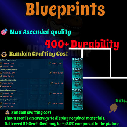 Blueprint s Bp Armour / Guns / Saddles