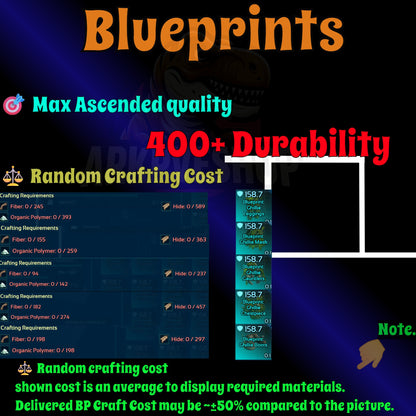 Blueprint s Bp Armour / Guns / Saddles