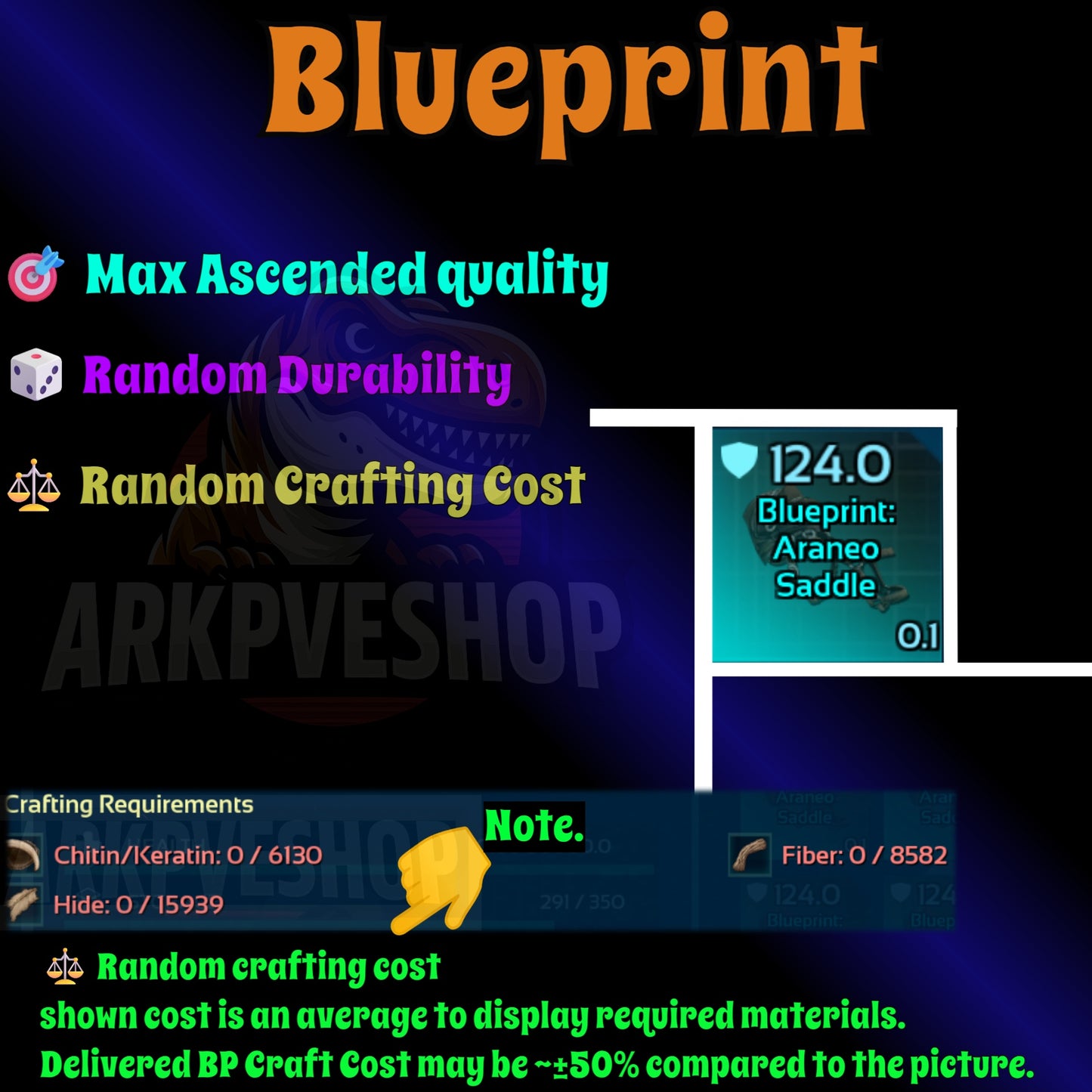 Blueprint s Bp Armour / Guns / Saddles