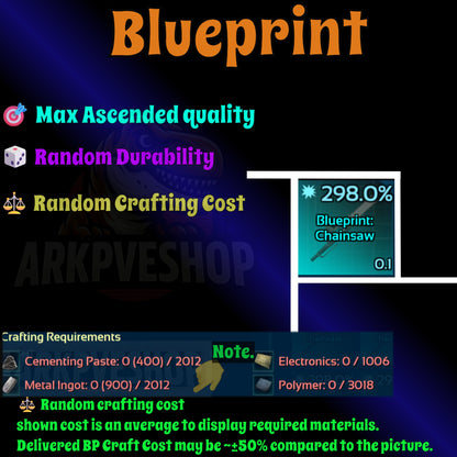 Blueprint s Bp Armour / Guns / Saddles