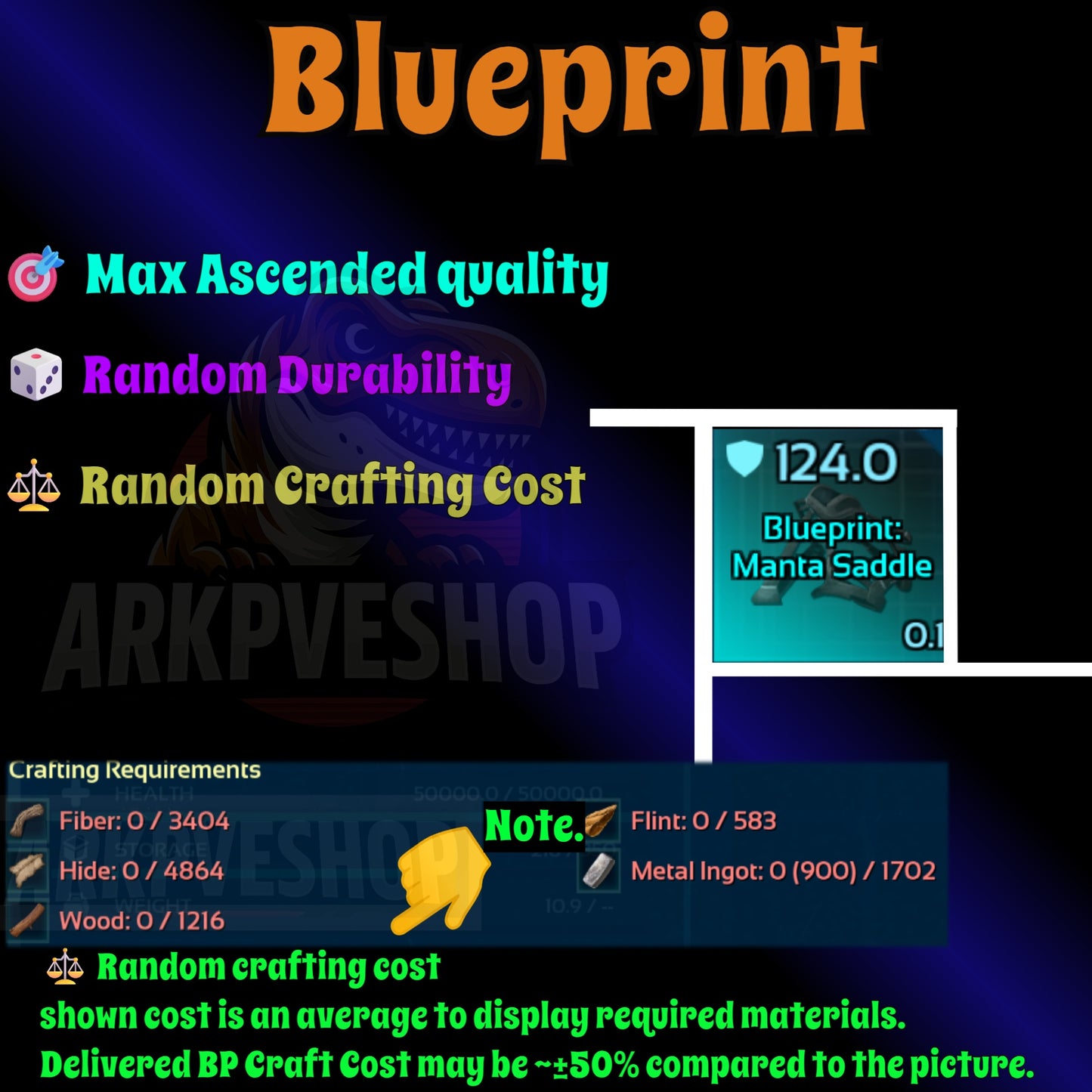 Blueprint s Bp Armour / Guns / Saddles