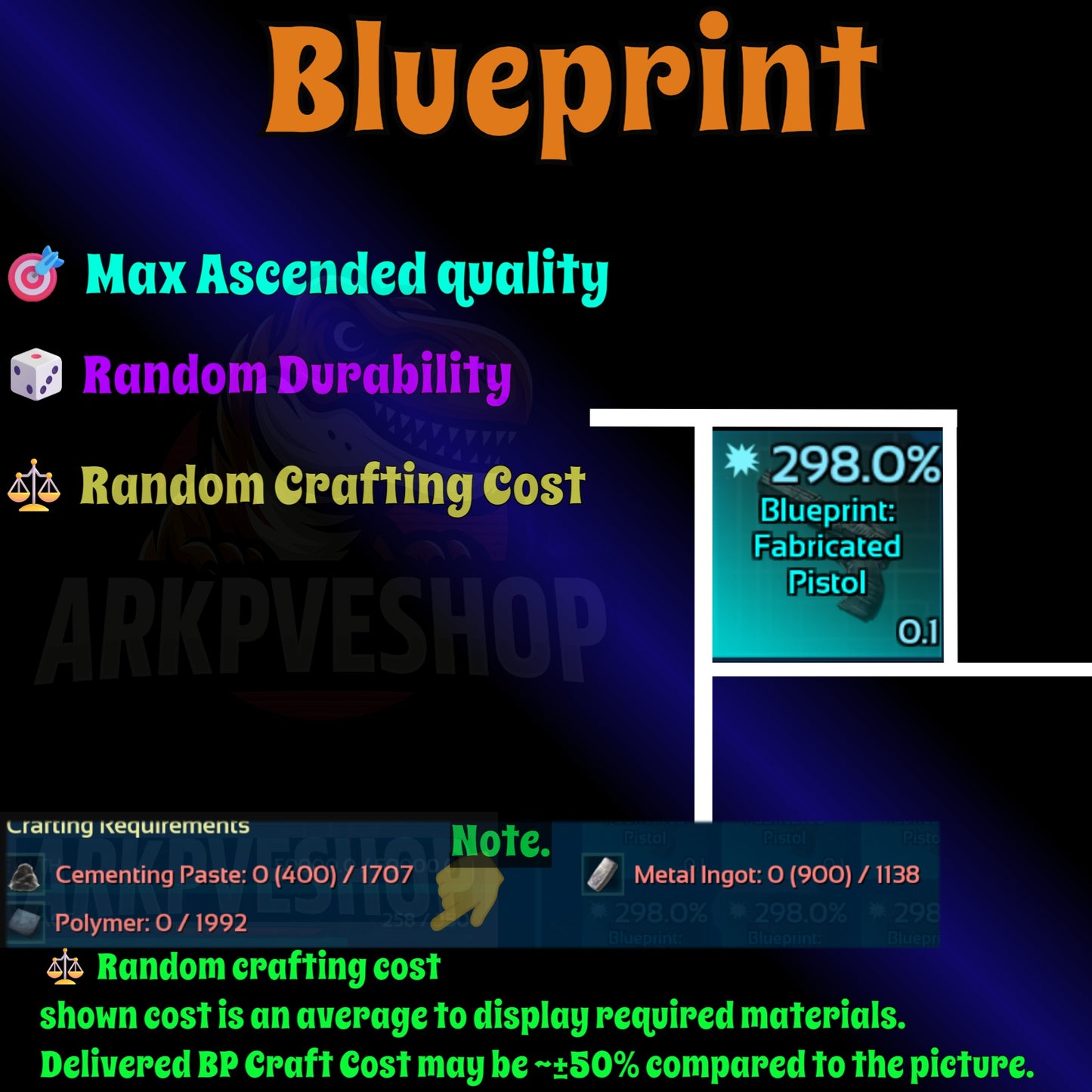 Blueprint s Bp Armour / Guns / Saddles