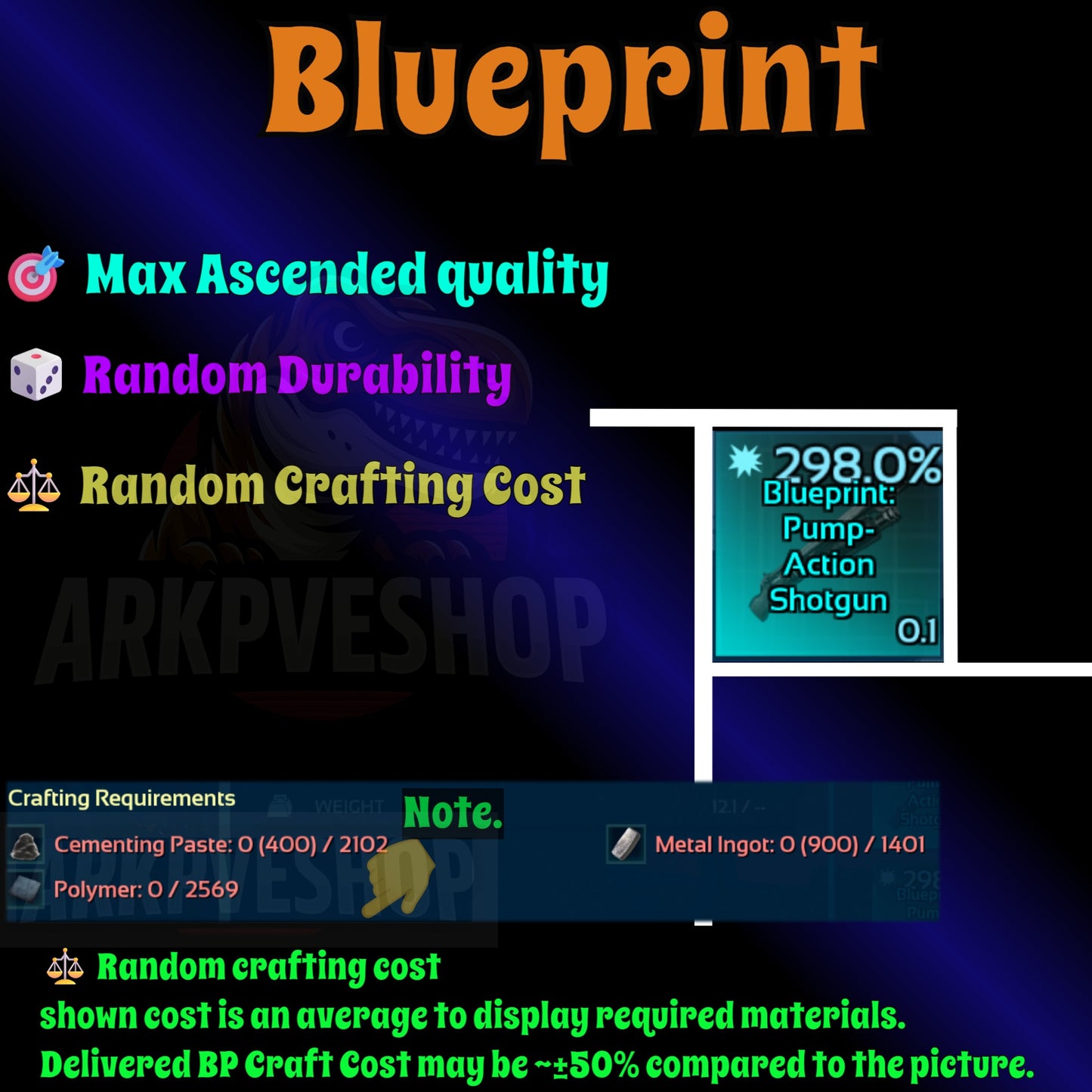Blueprint s Bp Armour / Guns / Saddles