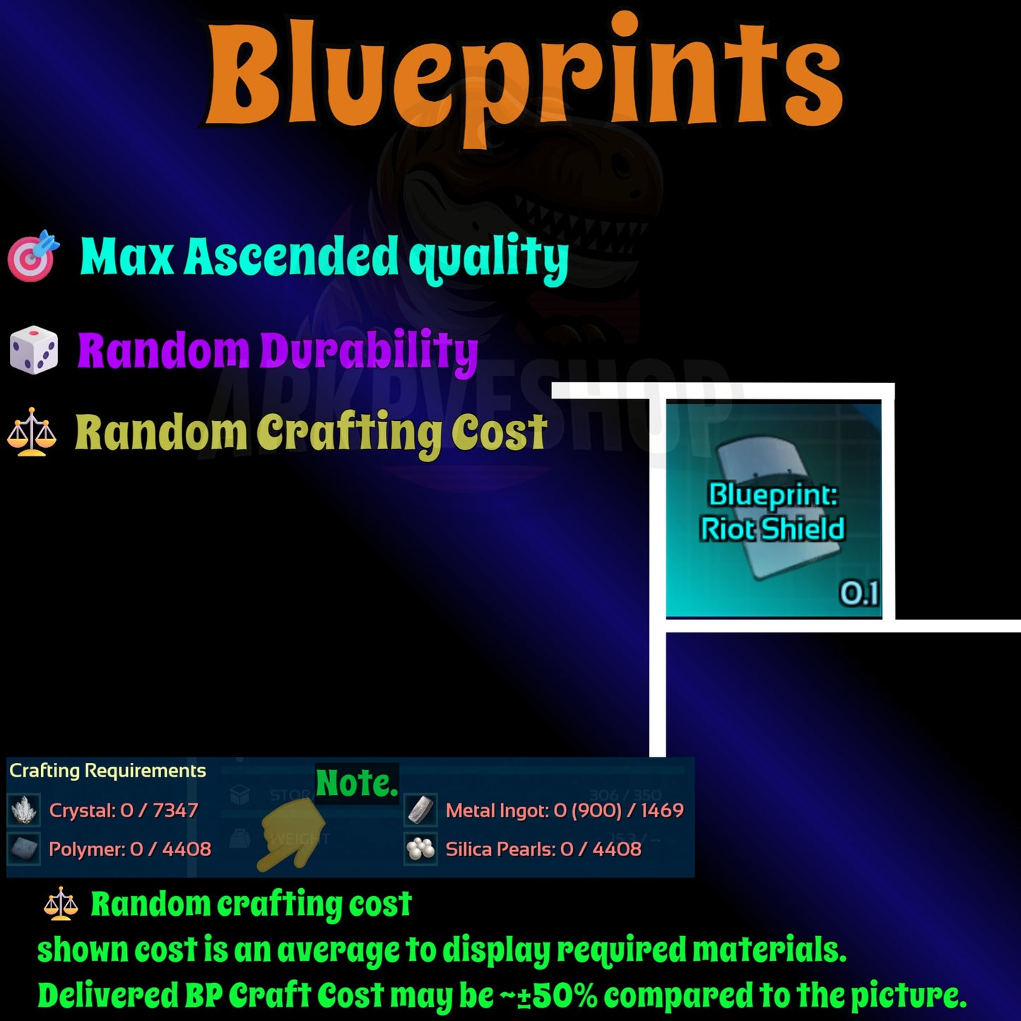 Blueprint s Bp Armour / Guns / Saddles