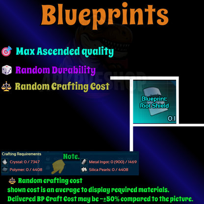 Blueprint s Bp Armour / Guns / Saddles