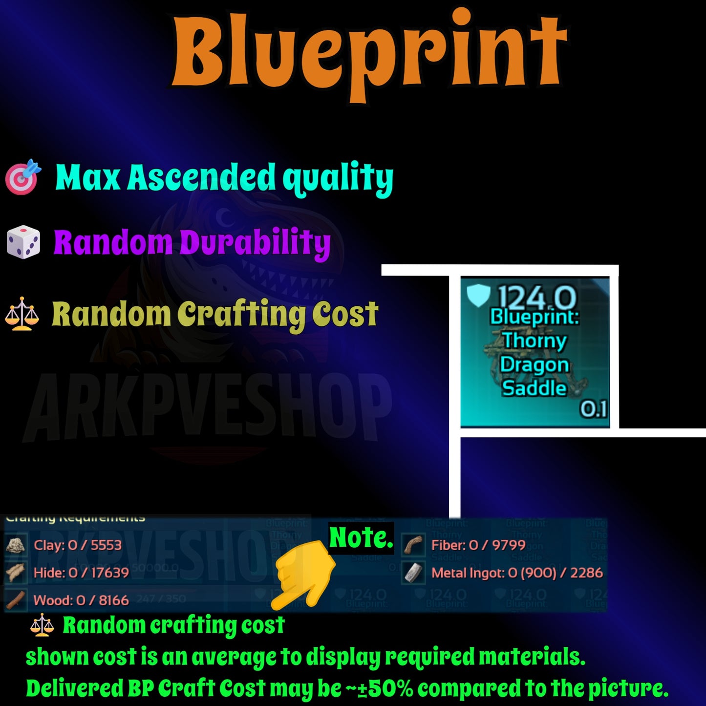 Blueprint s Bp Armour / Guns / Saddles