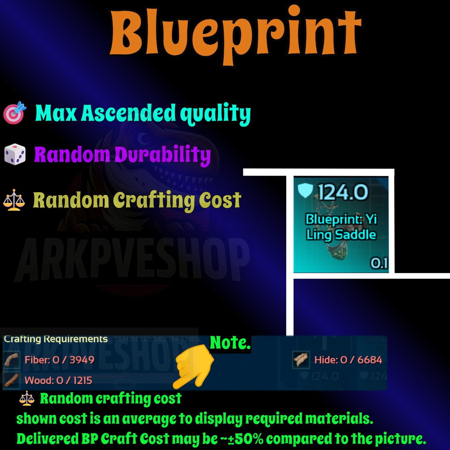 Blueprint s Bp Armour / Guns / Saddles