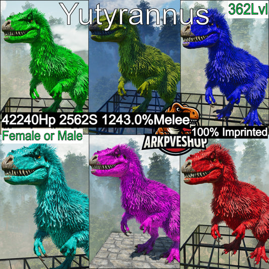 Yutyrannus 1243%Melee Ipmrinted Top Stats