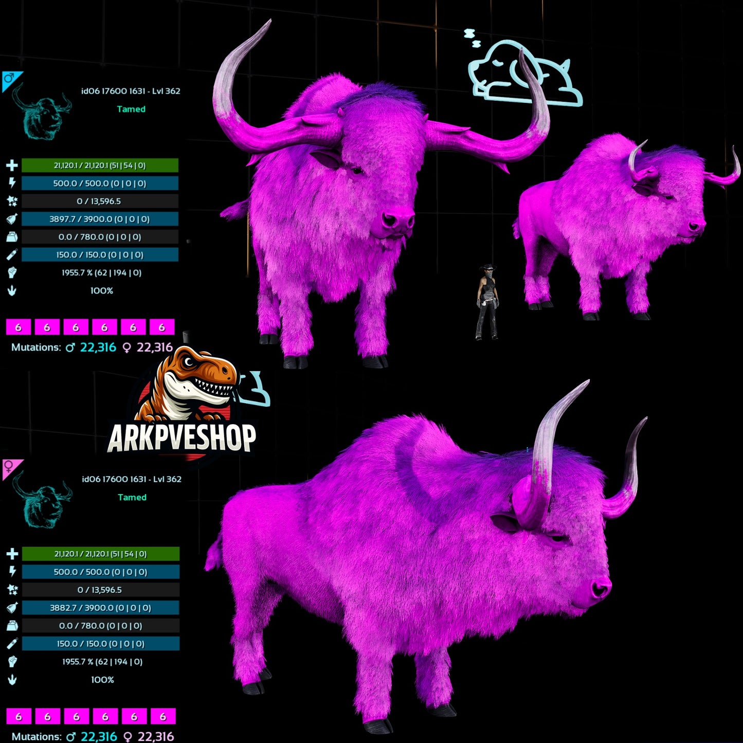 Bison 362Lvl 1955.7% Melee