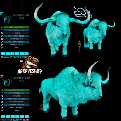 Bison 362Lvl 1955.7% Melee