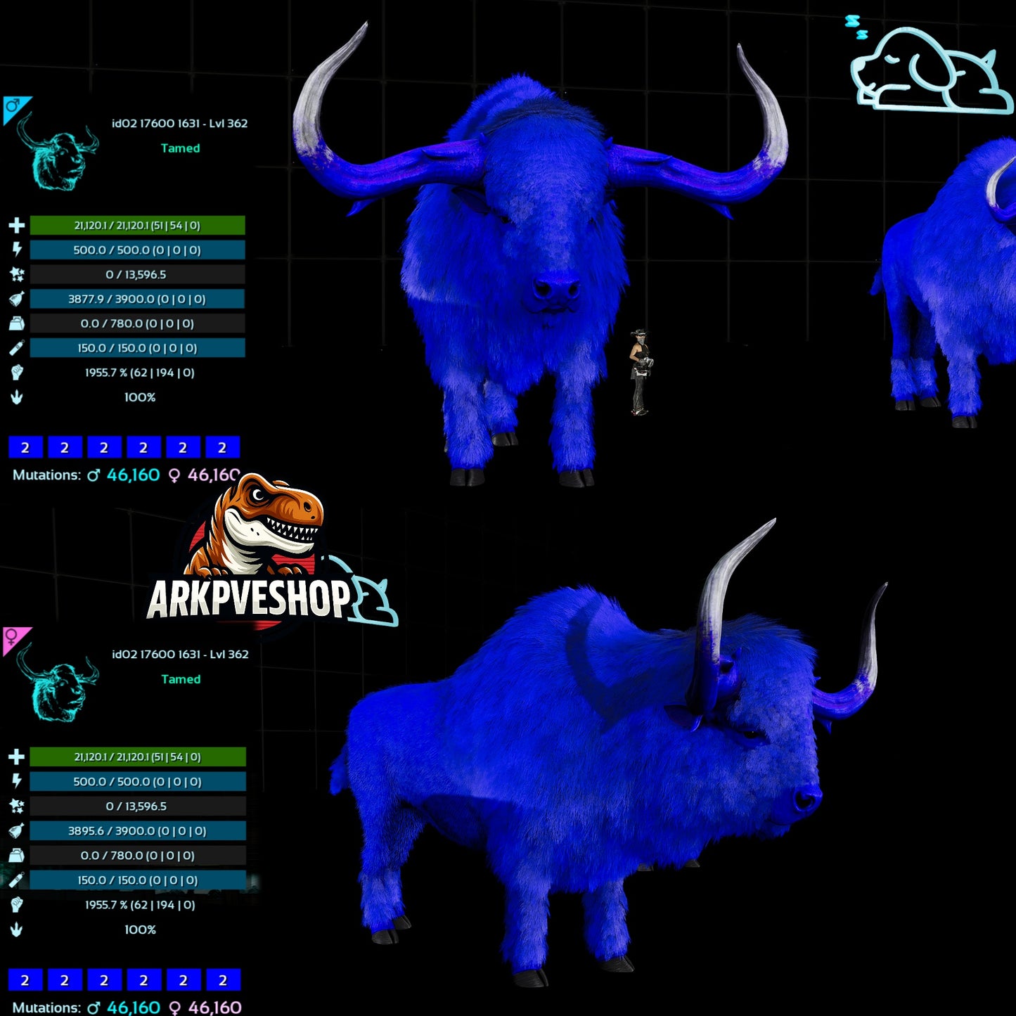 Bison 362Lvl 1955.7% Melee