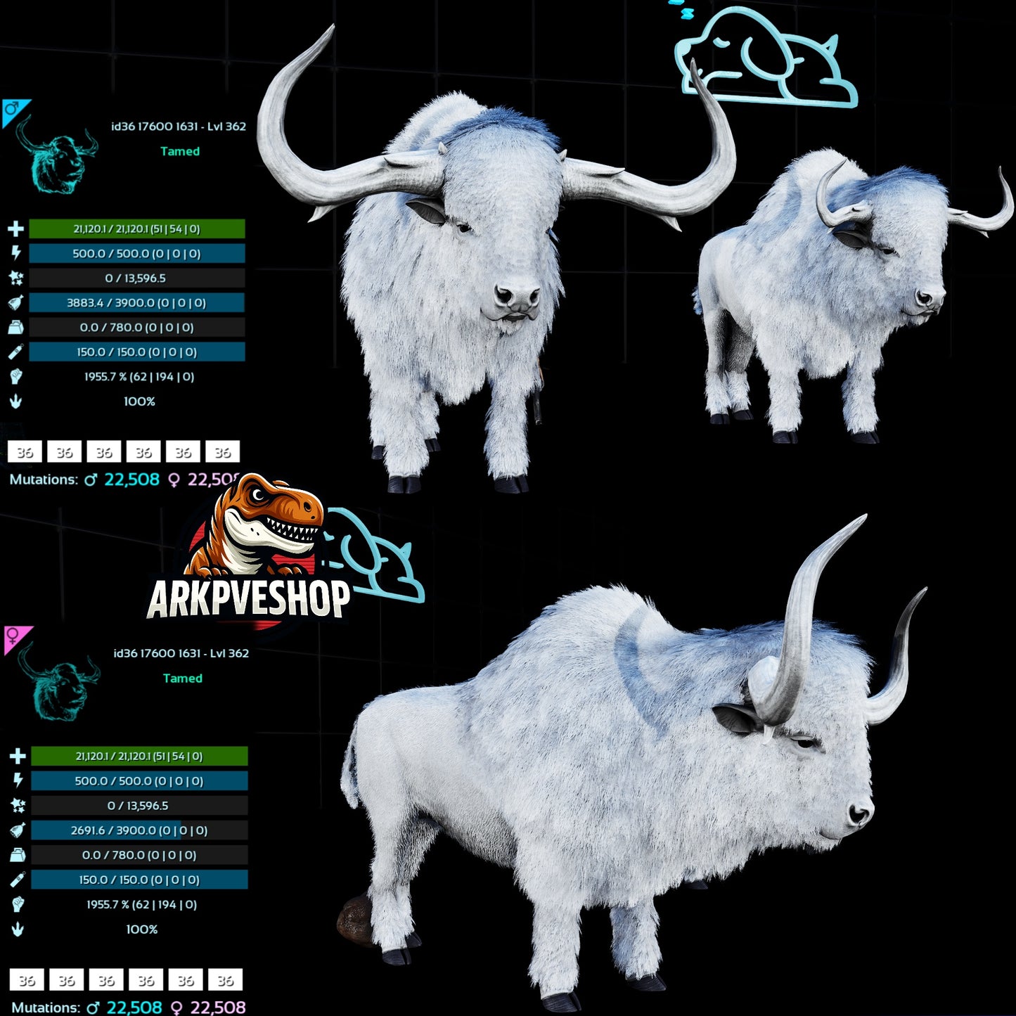 Bison 362Lvl 1955.7% Melee