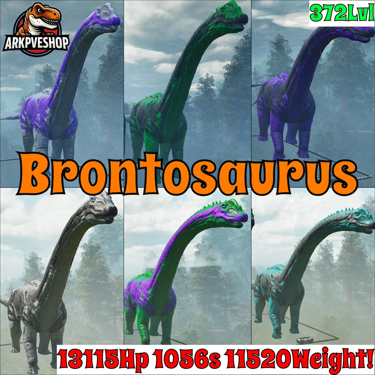 Brontosaurus Top Weight Lvl 372
