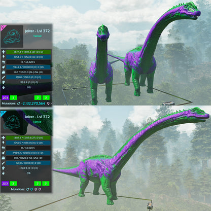 Brontosaurus Top Weight Lvl 372