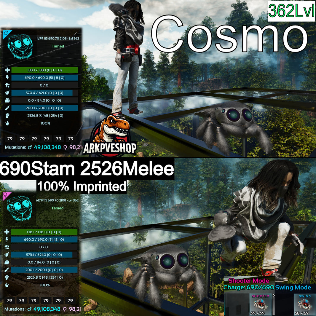 Cosmo Stats My Ark Ascended official PVE Buy Dino Items Structures