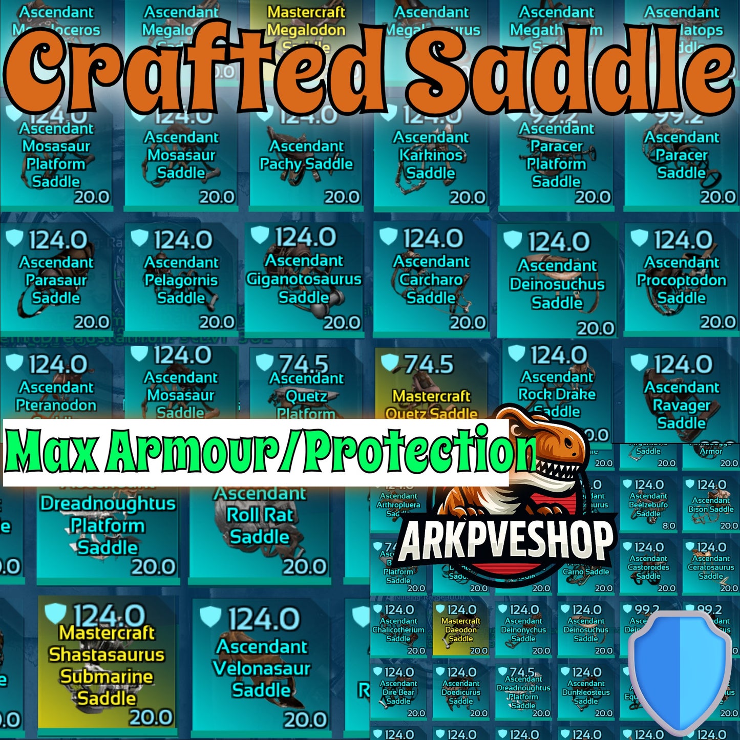 Crafted Saddles Max Armour, Protection