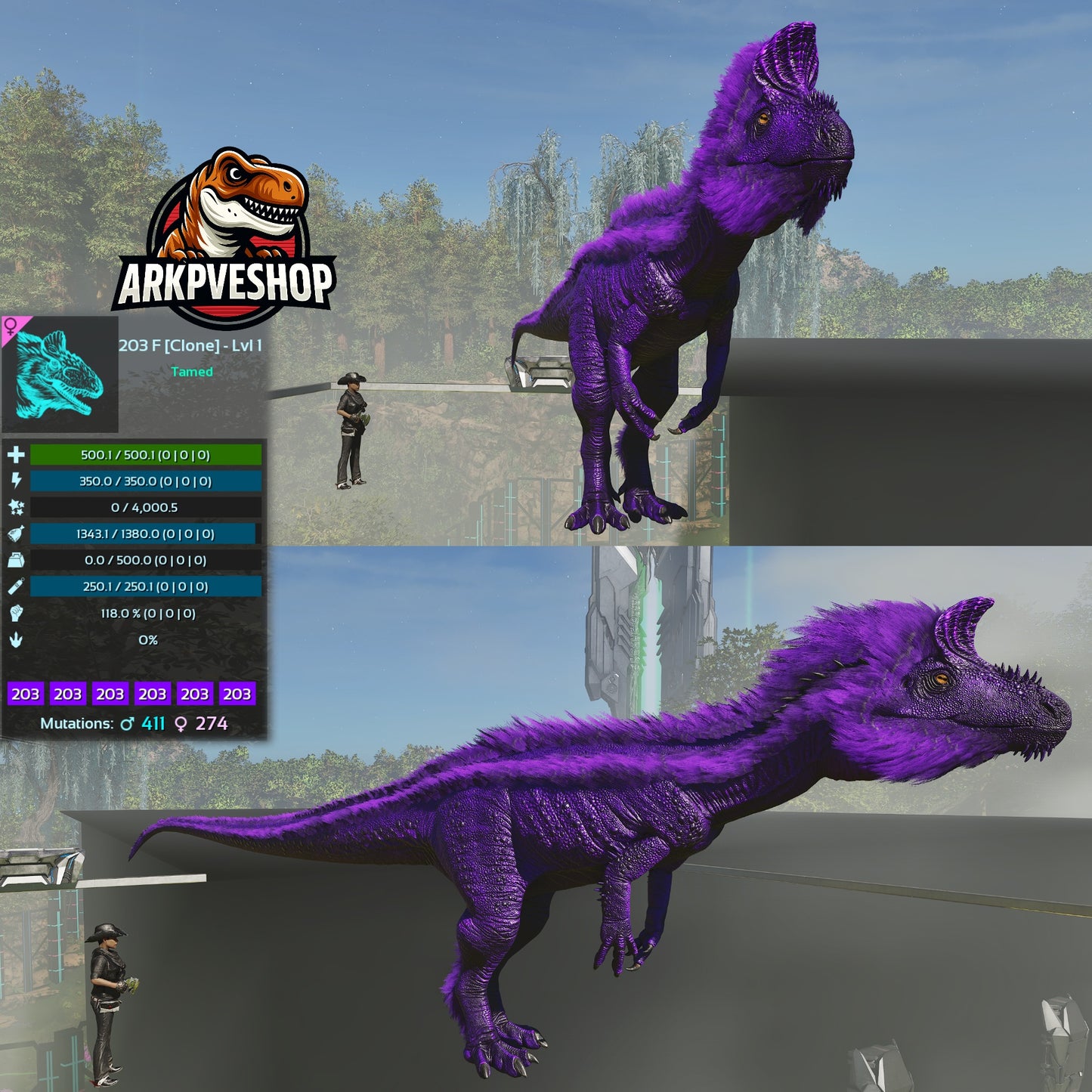 Cryolophosaurus Lvl 1 Clone