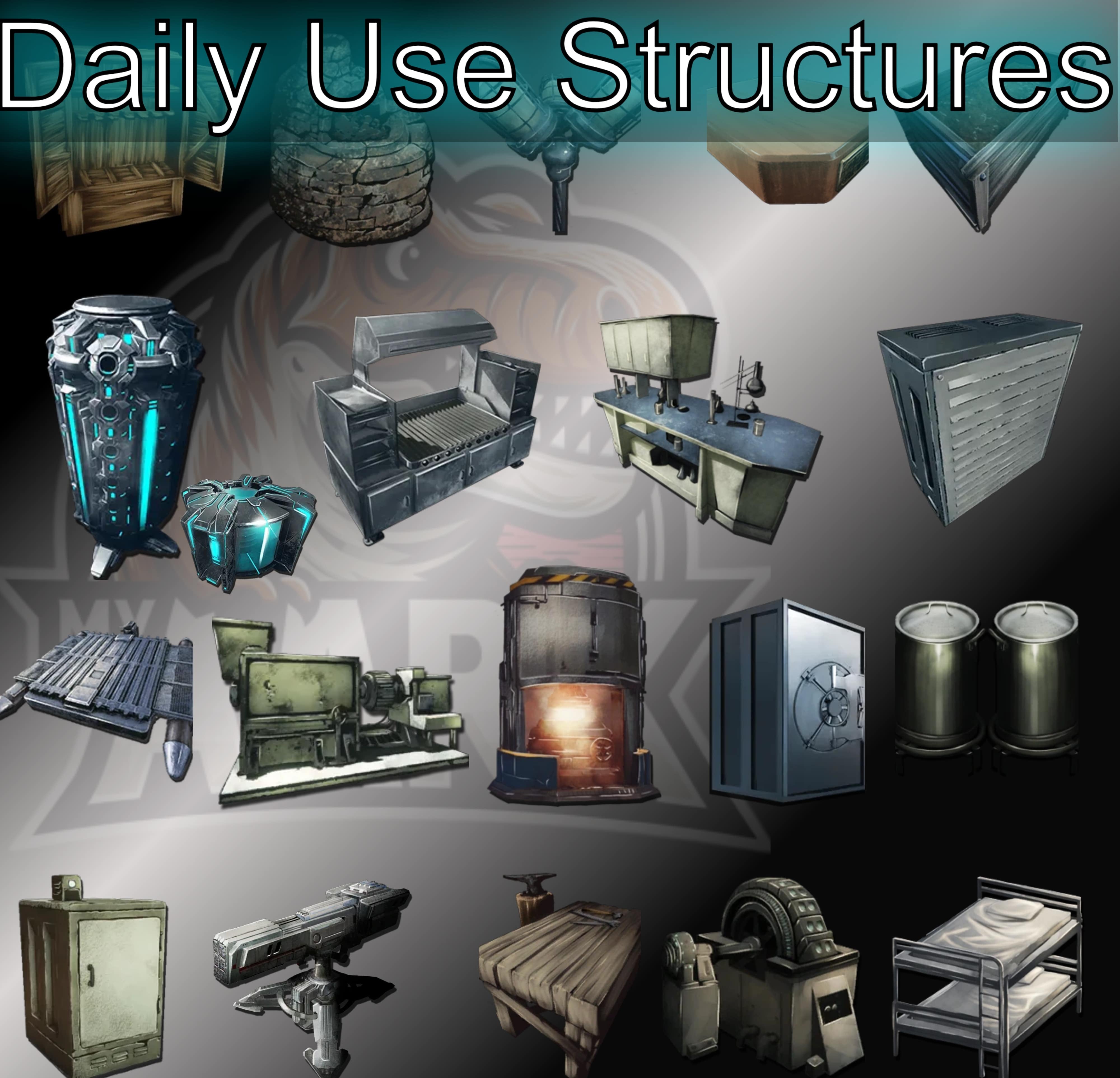 Ark Structure List Daily Use Structures – My Ark Ascended
