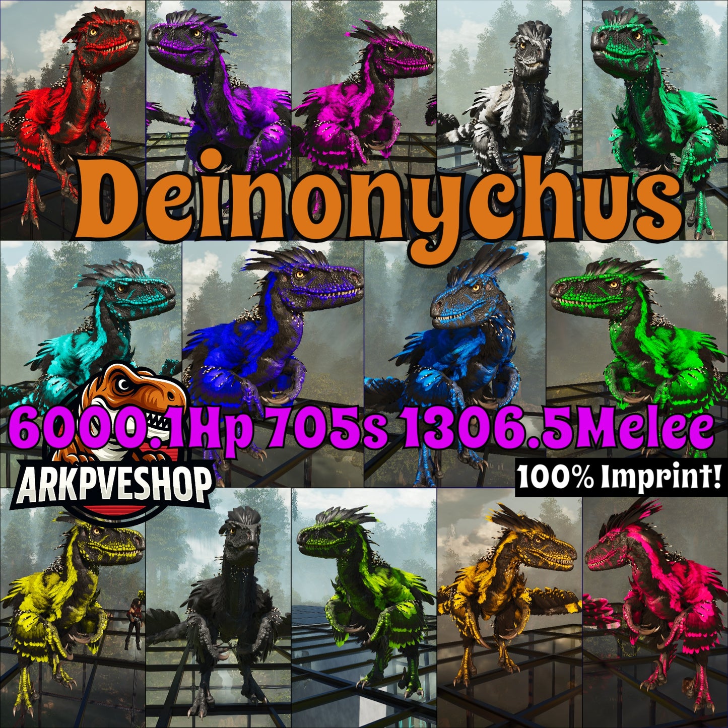 Deinonychus 6khp 705s 1306.5%Melee