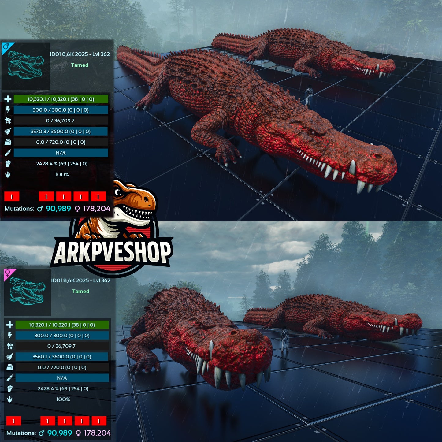 Deinosuchus Deino 2026m or 2428m Red Variant