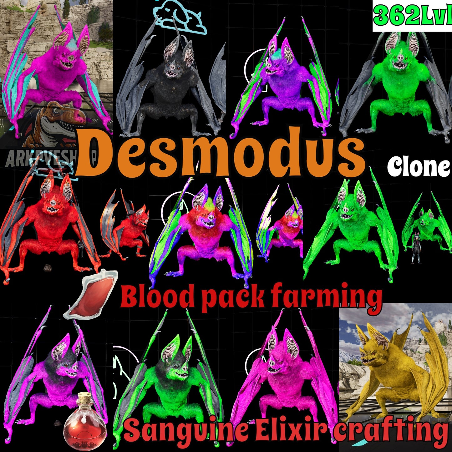Desmodus Lvl362 696Melee Clone