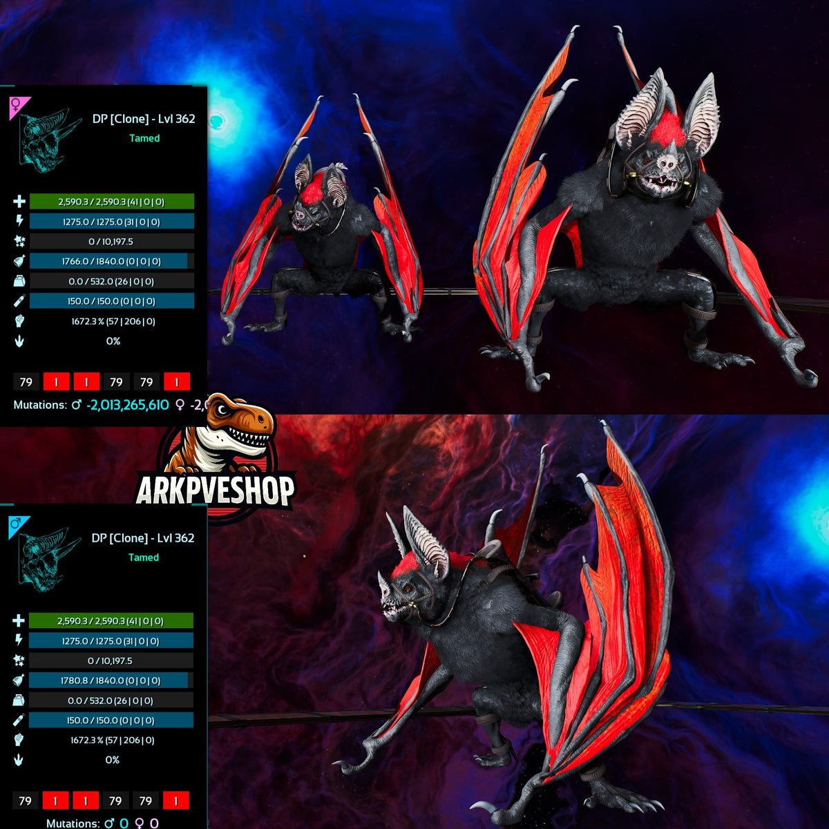 Desmodus 1672.3% Melee Clone