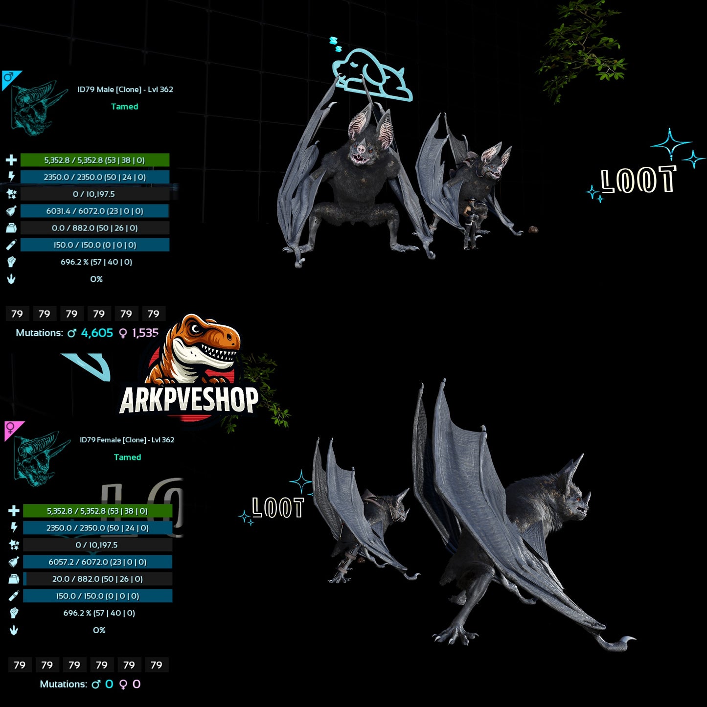 Desmodus Lvl362 696Melee Clone