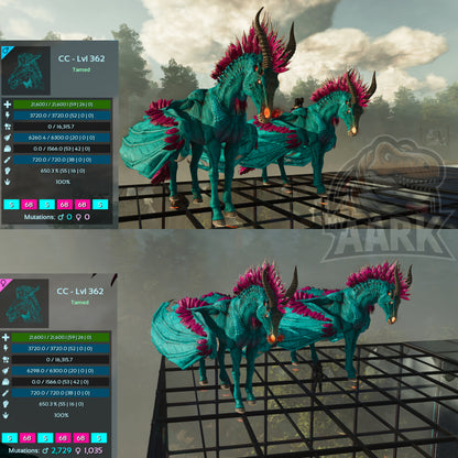 🏷️ Dreadstallion / Dreadmare 362 Level / HIGH STATS 🏷️