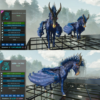 Dreadstallion / Dreadmare 362Lvl 2315%m or 2872Weight