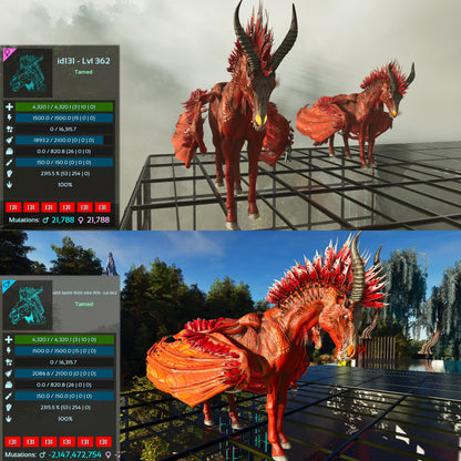 Dreadstallion / Dreadmare 362Lvl 2315%m or 2872Weight