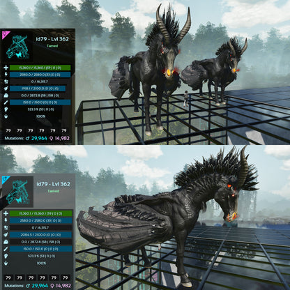 Dreadstallion / Dreadmare 362Lvl 2315%m or 2872Weight