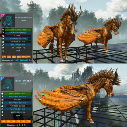 Dreadstallion / Dreadmare 362Lvl 2315%m or 2872Weight