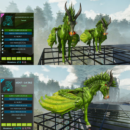 Dreadstallion / Dreadmare 362Lvl 2315%m or 2872Weight