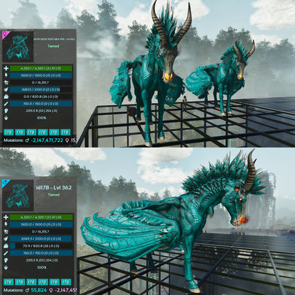 Dreadstallion / Dreadmare 362Lvl 2315%m or 2872Weight