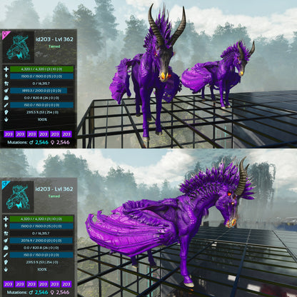 Dreadstallion / Dreadmare 362Lvl 2315%m or 2872Weight