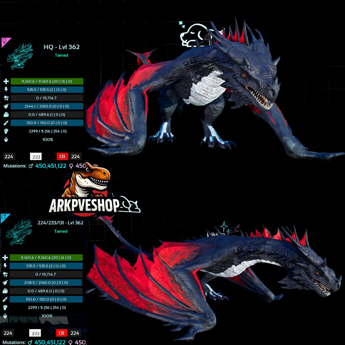 Fire Wyvern Mix Colour  2299.1% Melee