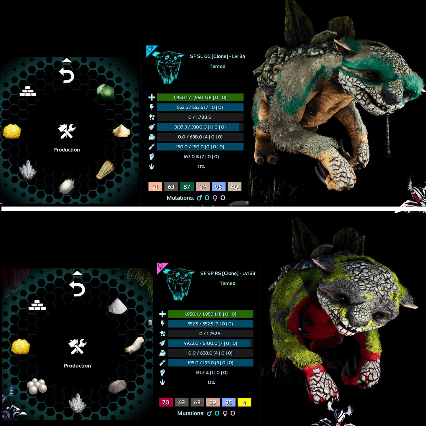 Gacha- Metal / Sap / Dust / Black Pearl / Crystal / Clone / Low level