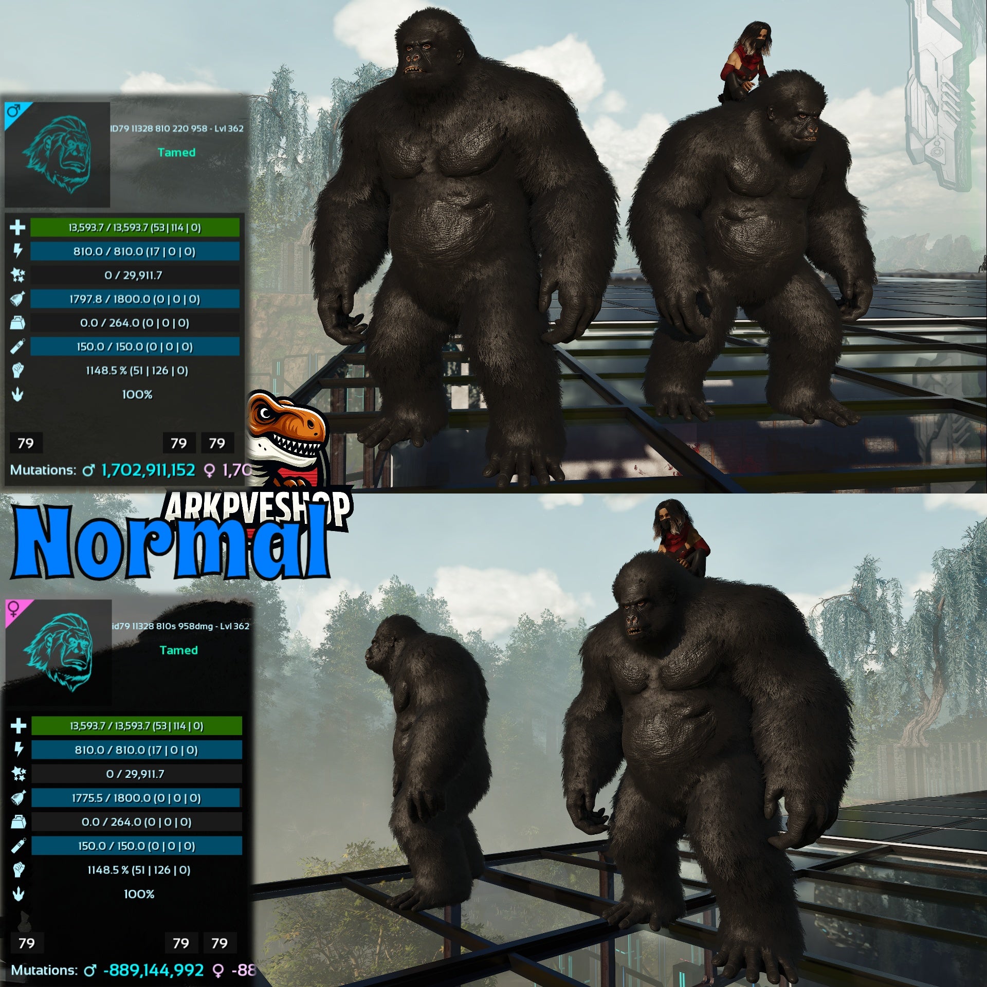 Gigantopithecus Ark Riding Aberrant or Normal Gigantopithecus – My Ark Ascended