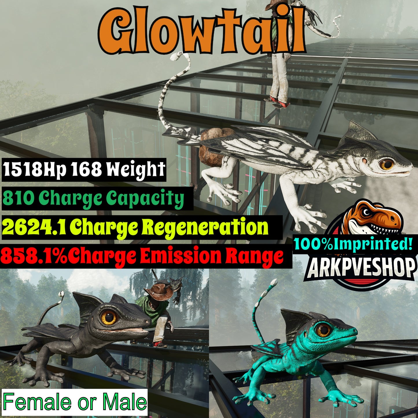 Glowtail Top Stats Aberration pet light