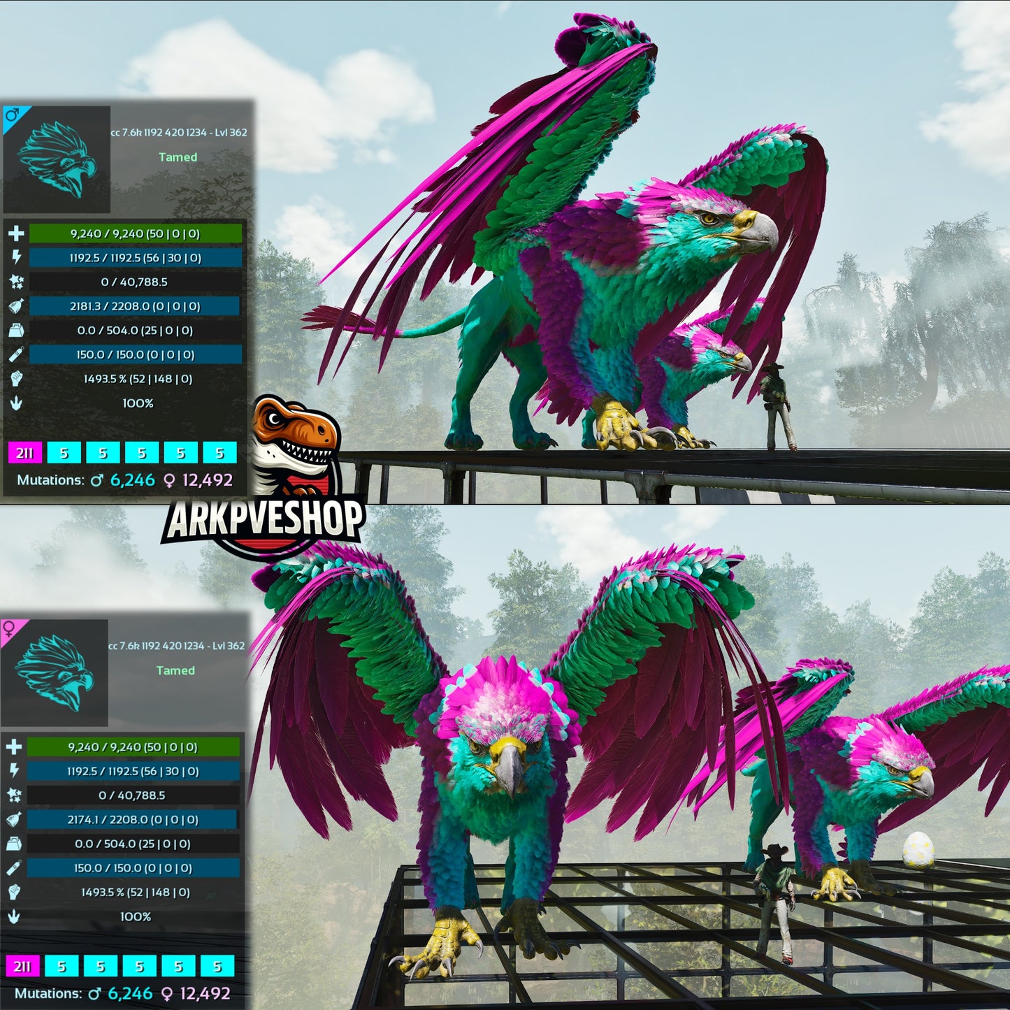 Griffin 362Lvl 1493.5% Melee