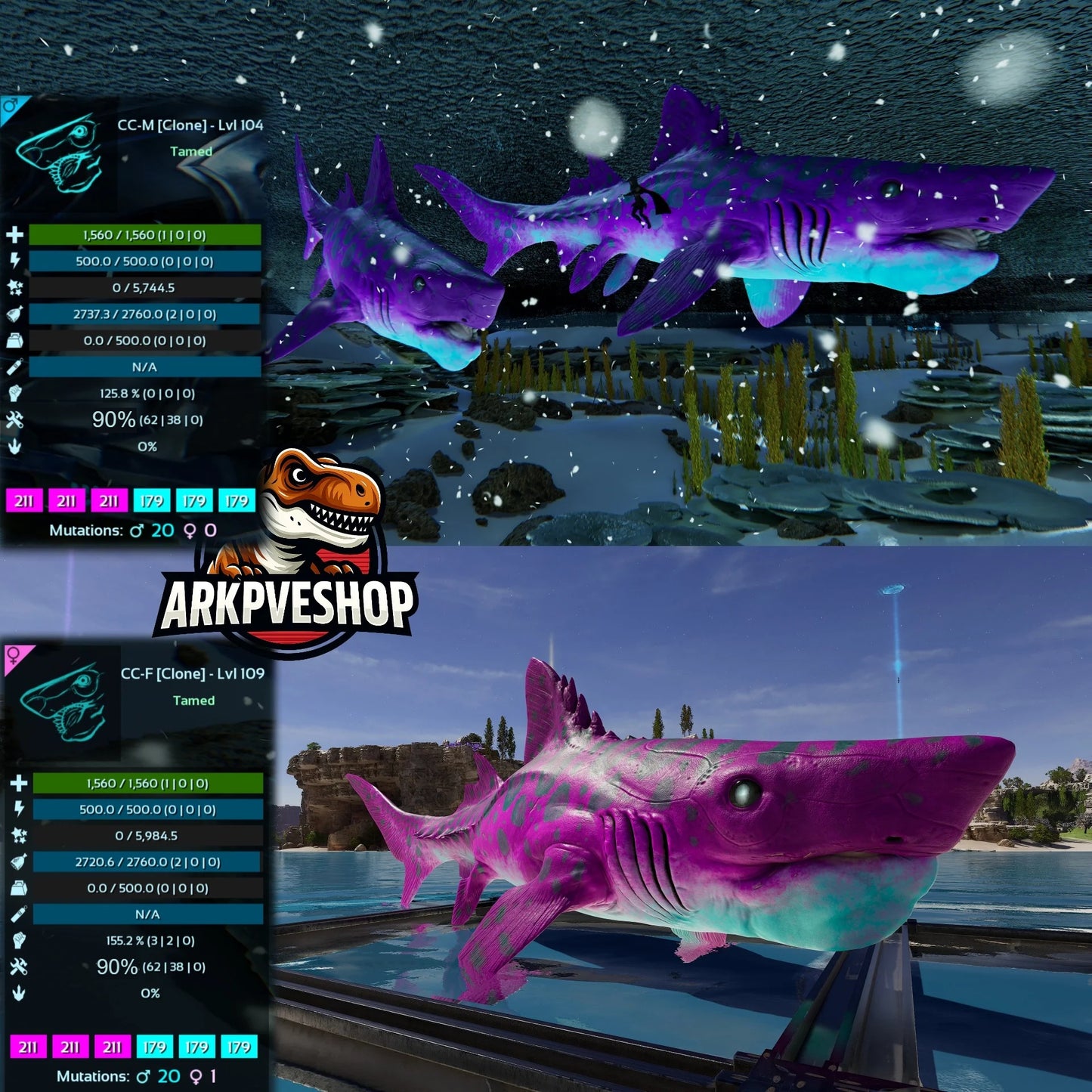 Helicoprion 90% Max Craft Colour Clone
