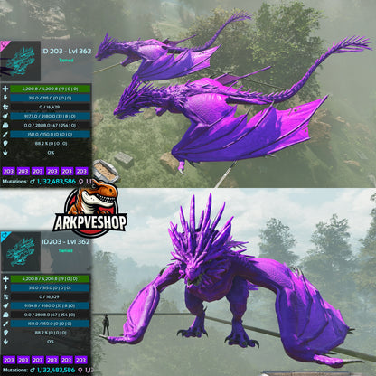 Ice Wyvern 4.200Hp 9180Food 2808.0Weight