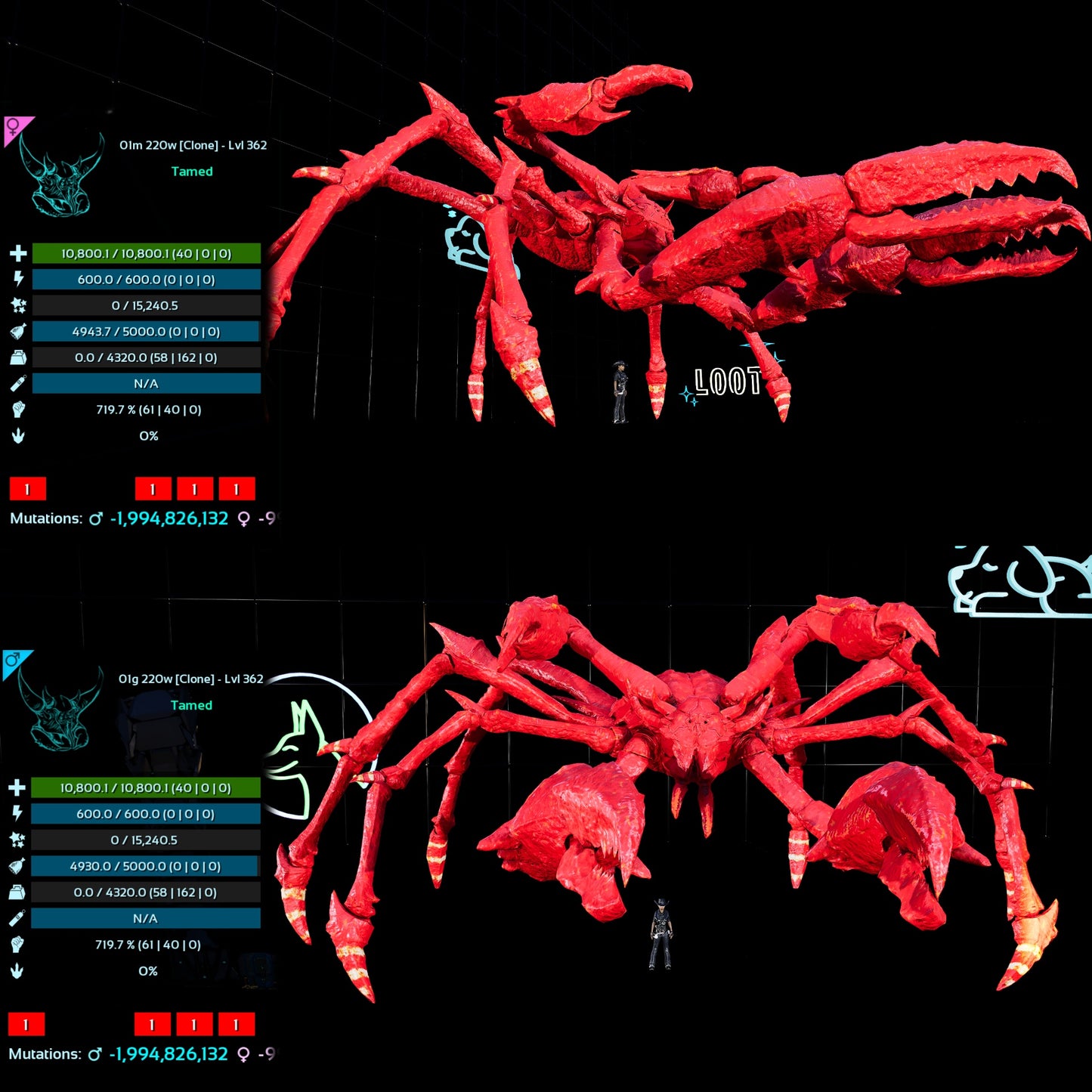 Karkinos 4320Weight 719.7%melee Clone