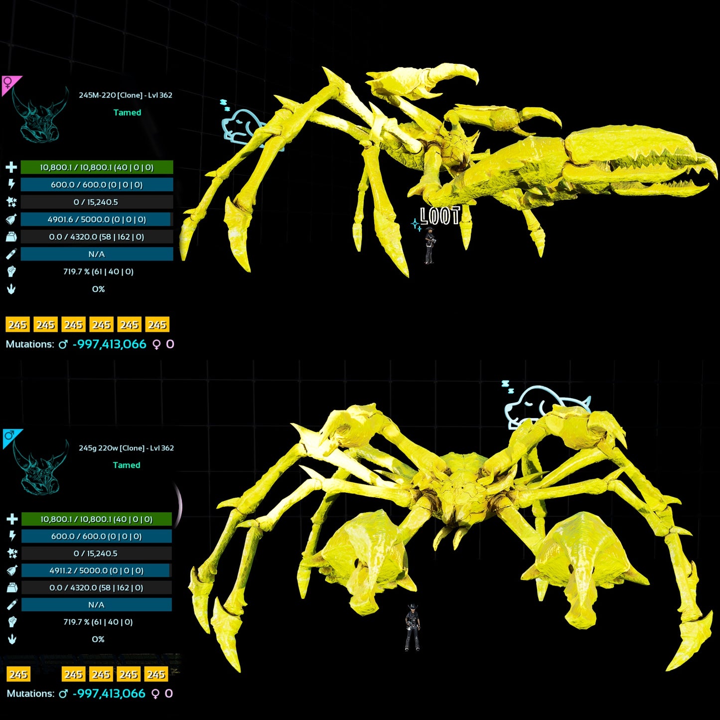 Karkinos 4320Weight 719.7%melee Clone