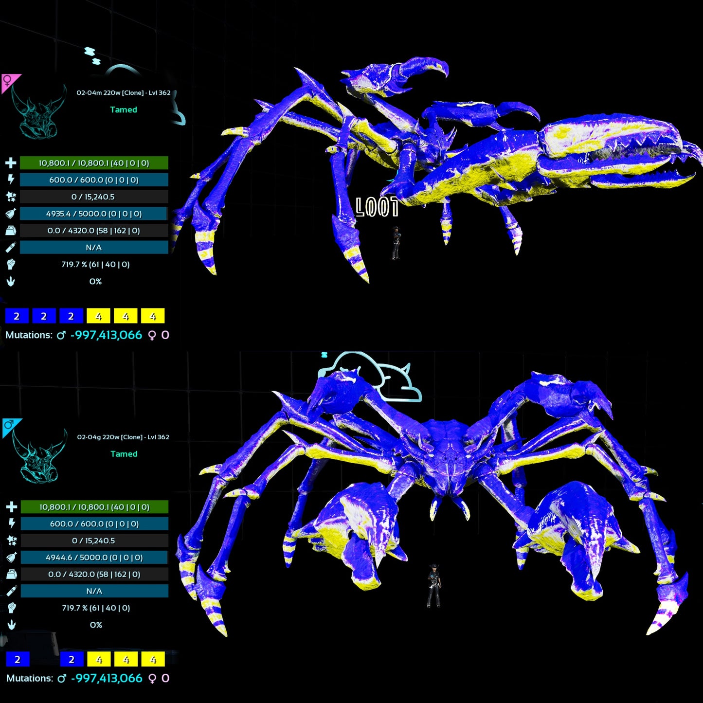 Karkinos 4320Weight 719.7%melee Clone